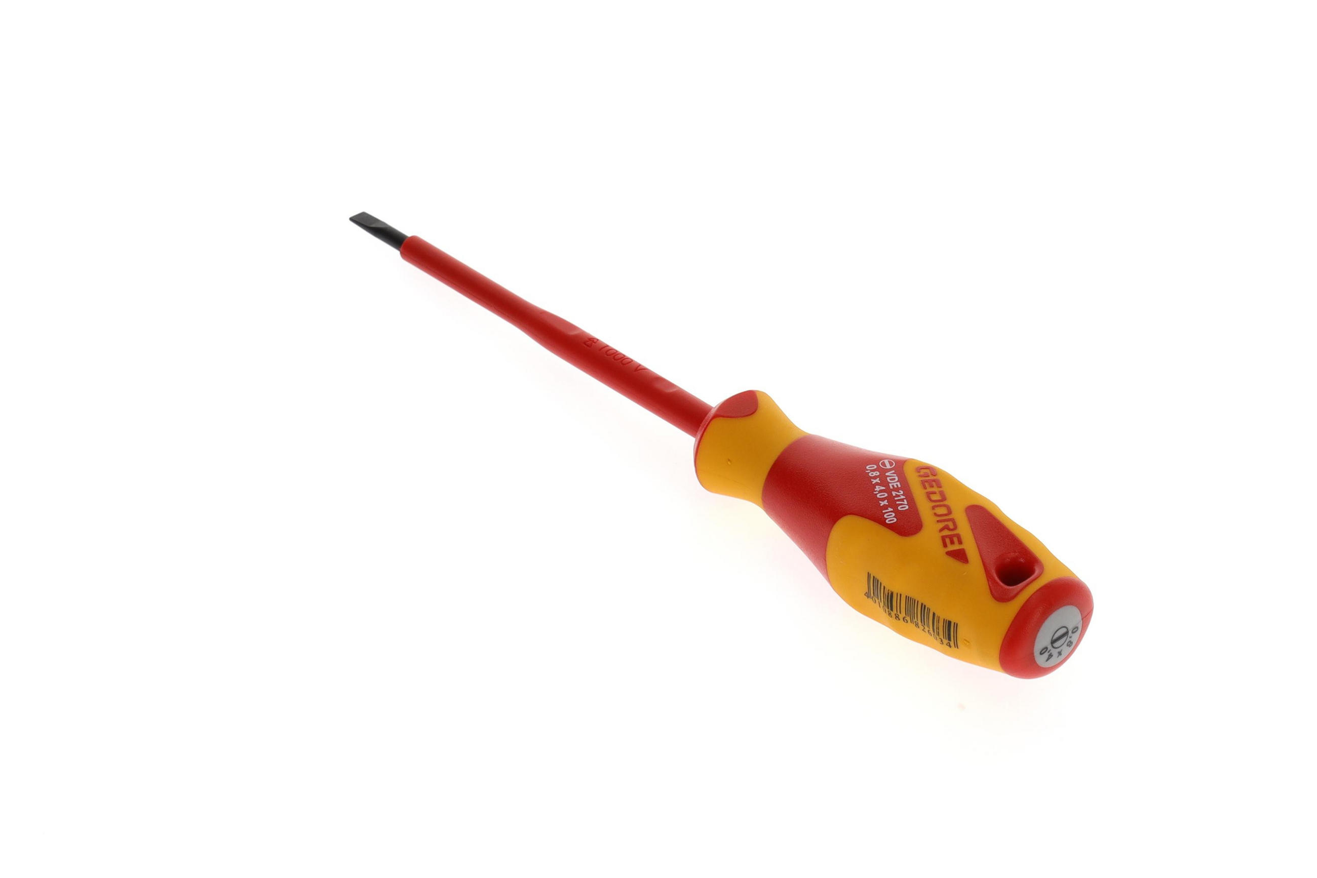 VDE 2170 4 VDE-SCHRAUBENDREHER SCHLITZ 4 MM - Multicolor, Kunststoff/Metall (9/22cm) - Gedore