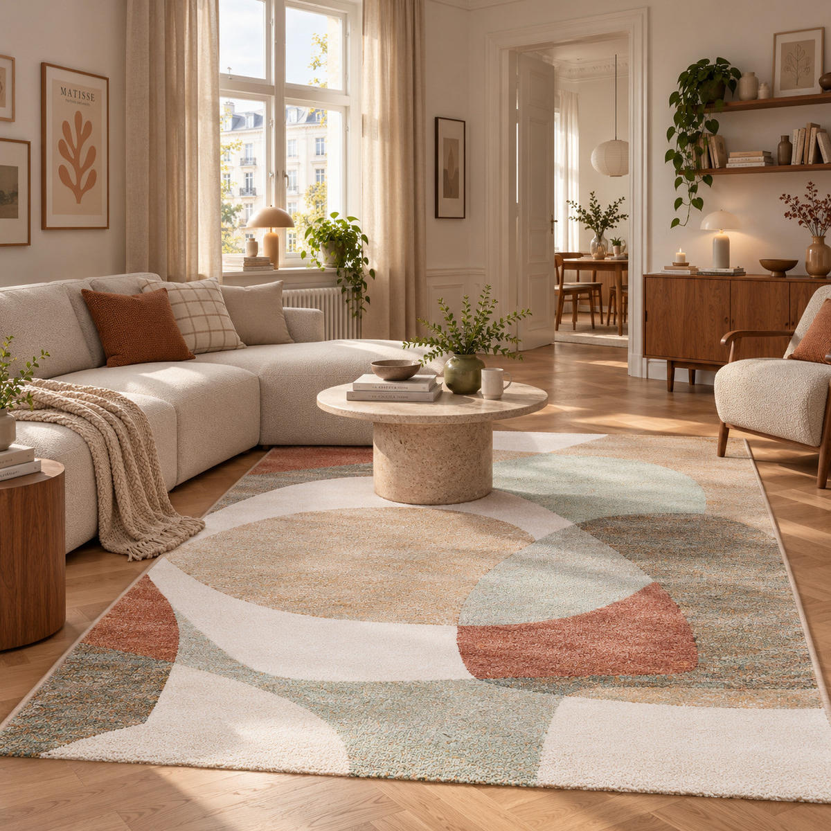 DESIGNER TEPPICH MAUI MODERN - Grün, Textil (200/290cm) - Pergamon