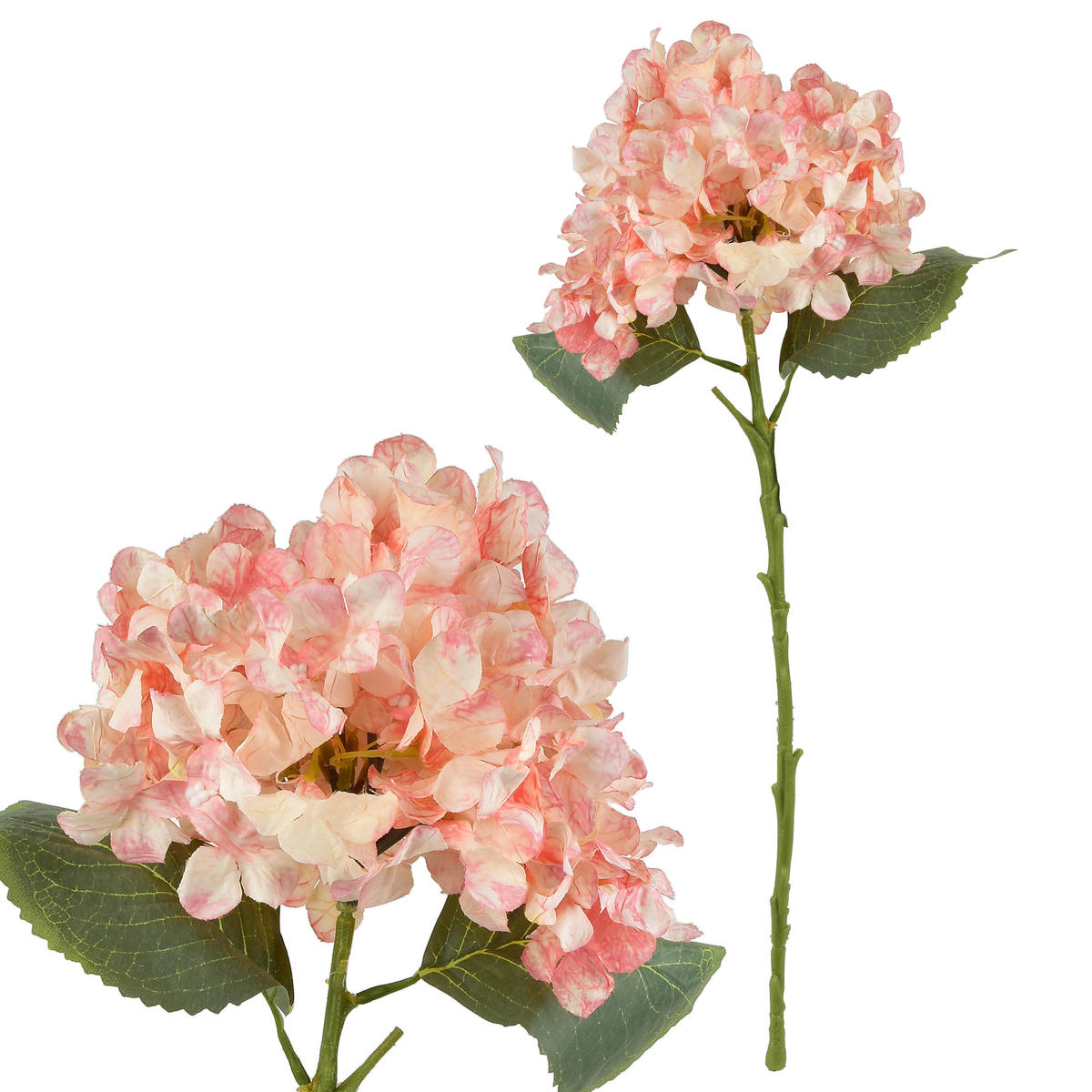 UMĚLÁ HORTENZIE, VIRIDIS - růžová, plast (53cm) - Mondex