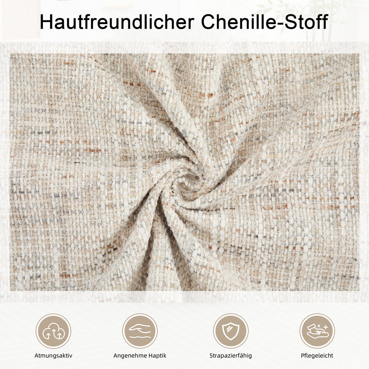 SESSEL 360° drehbar mit Stauraum, DE-42204, Blau - Creme, Holzwerkstoff (66.5/76/72.5cm) - ComfortXL