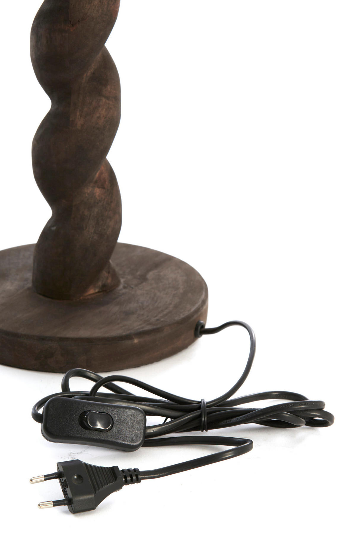 LAMPENFUSS Nanno Grau Ø15/45 cm - Grau, Holz (15/15/45cm) - Light & Living