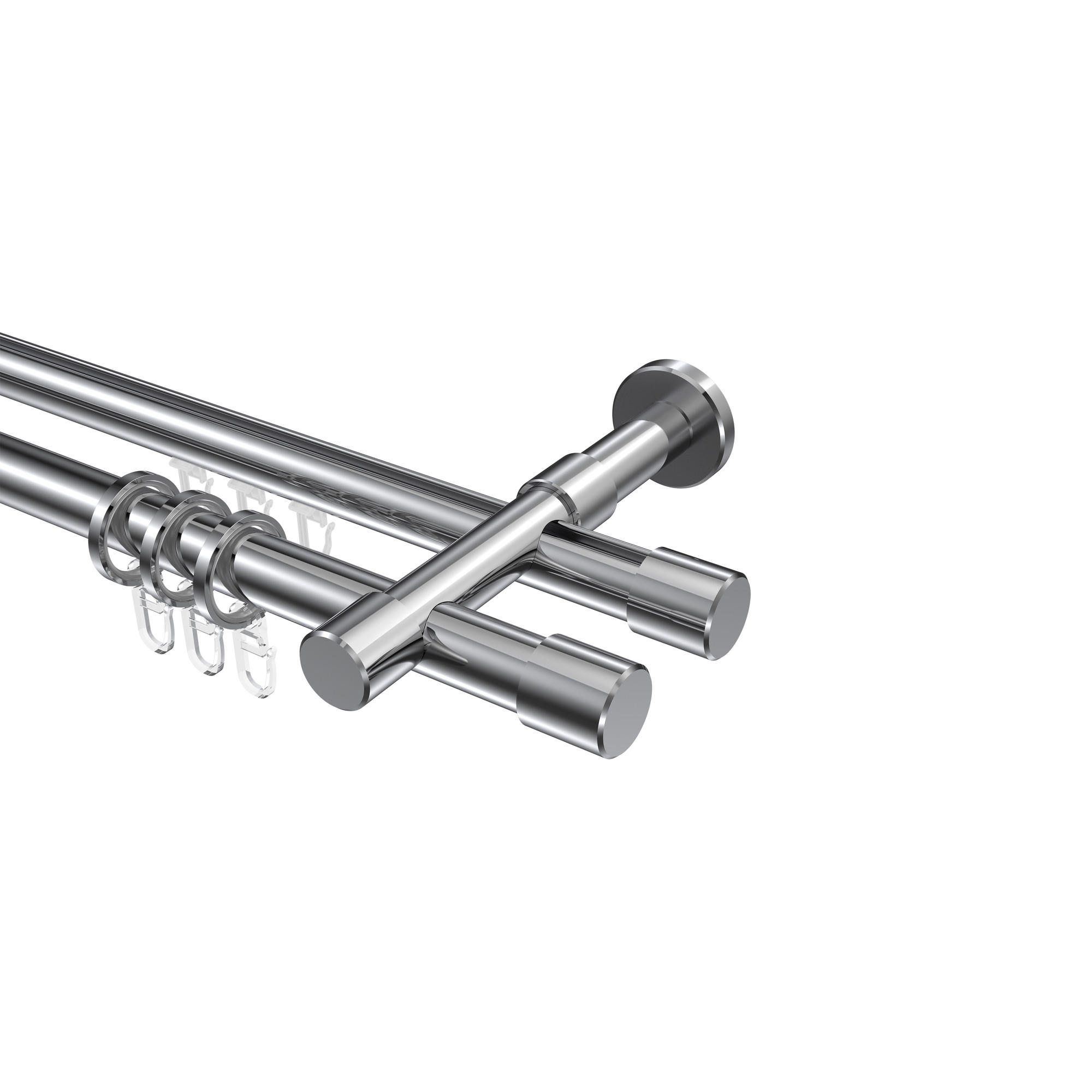Interdeco Gardinenstange Chrom 360 cm