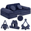 SPIELSOFA Kinder Fantasiewelt 8tlg - Dunkelblau, Textil (150/55/66cm) - Linodino