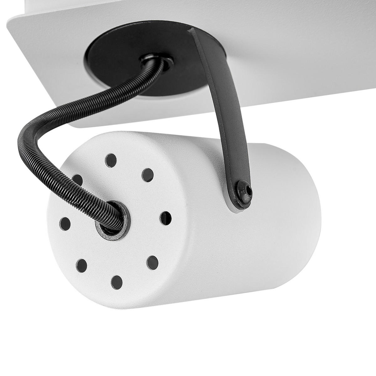 DECKENLEUCHTE Klip 62x7x12 cm - Weiß, Metall (7/62/12cm) - Beliani
