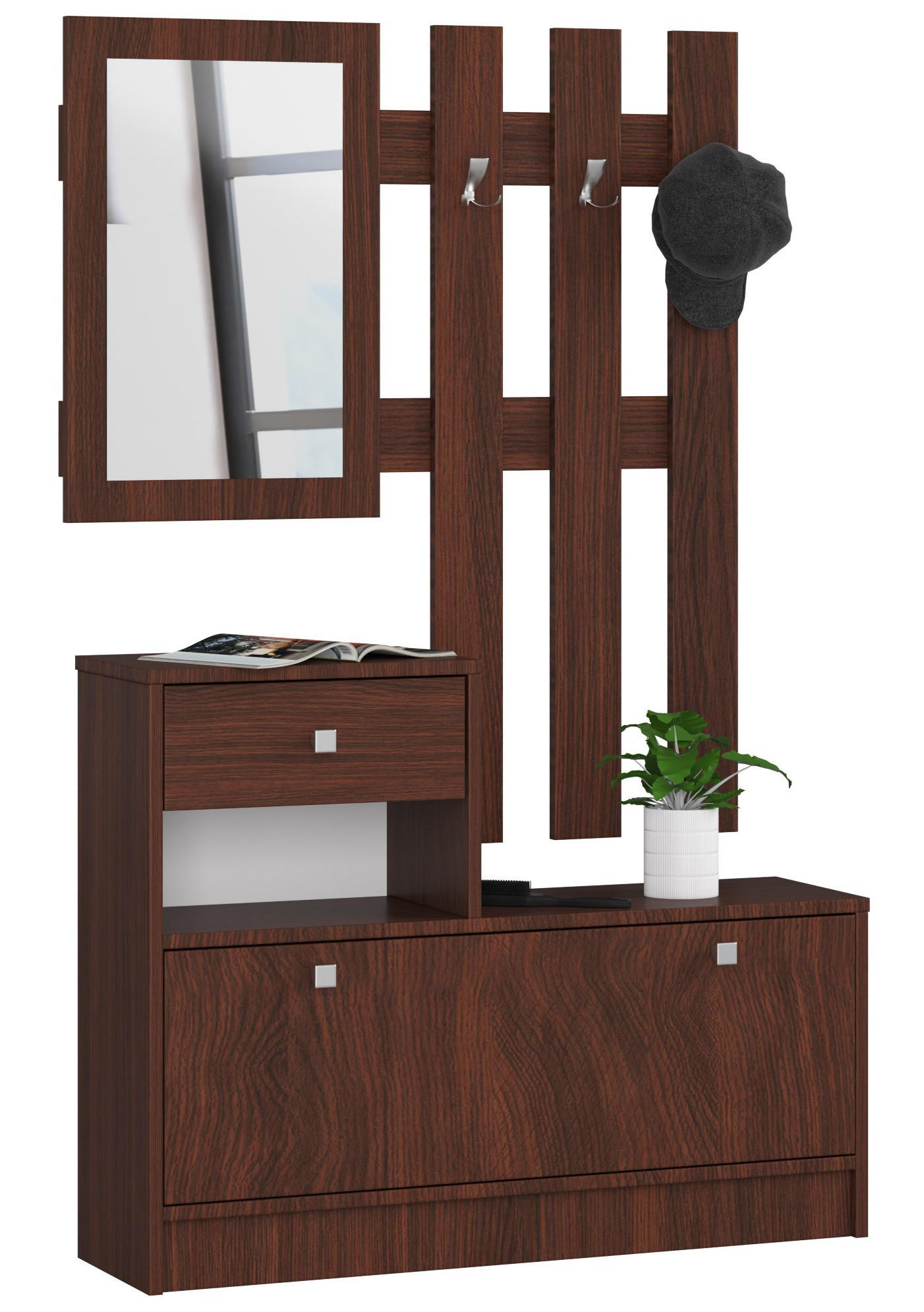 DULAP PENTRU PANTOFI Maro inchis 170/90/25