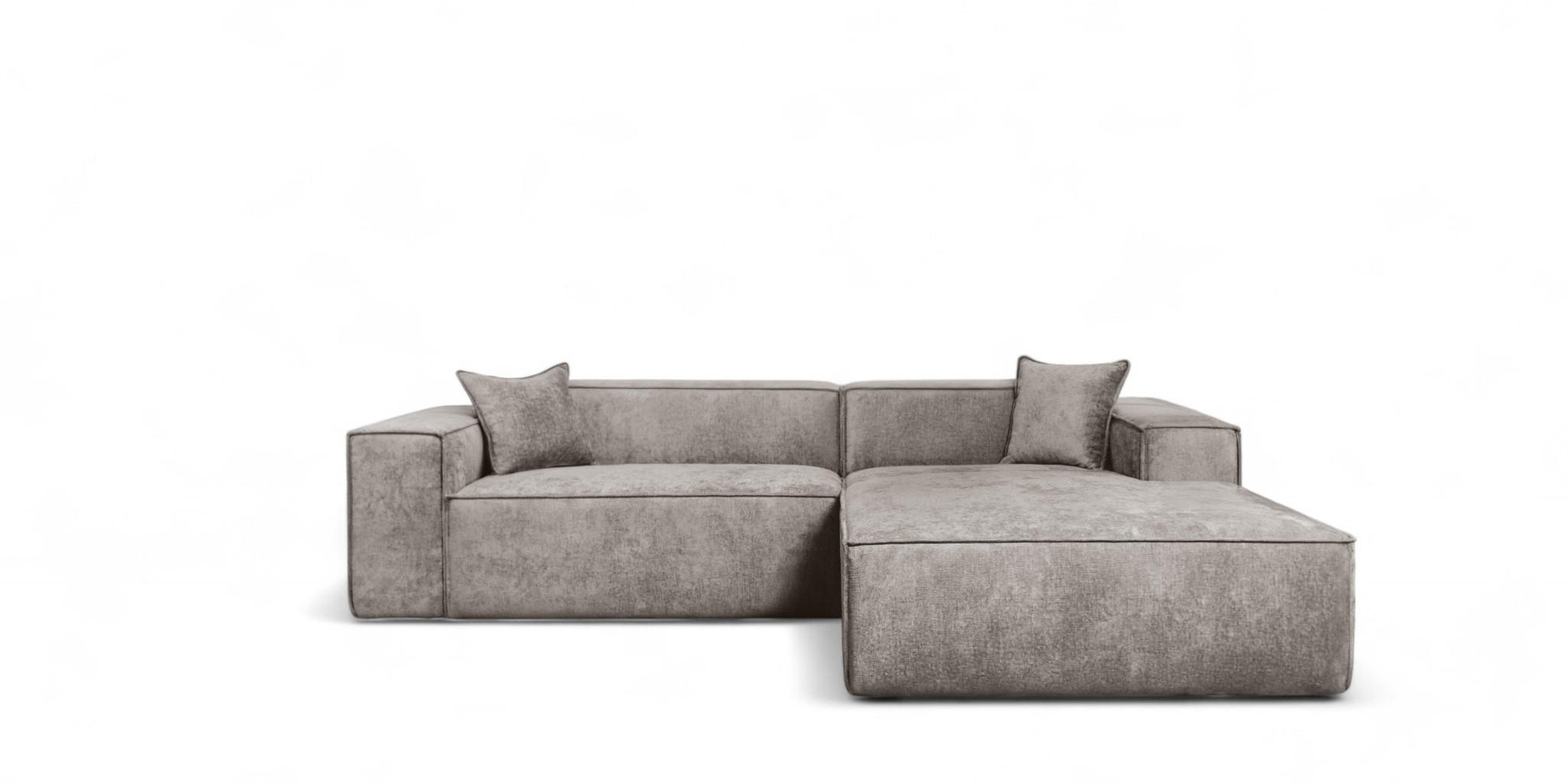 Fun Möbel Ecksofa Beige 270x192 cm