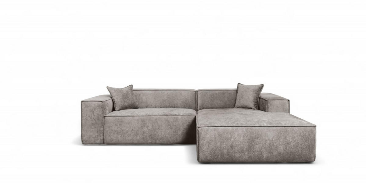 ECKSOFA Carlota - Beige, Holzwerkstoff/Textil (270/192cm) - Fun Möbel