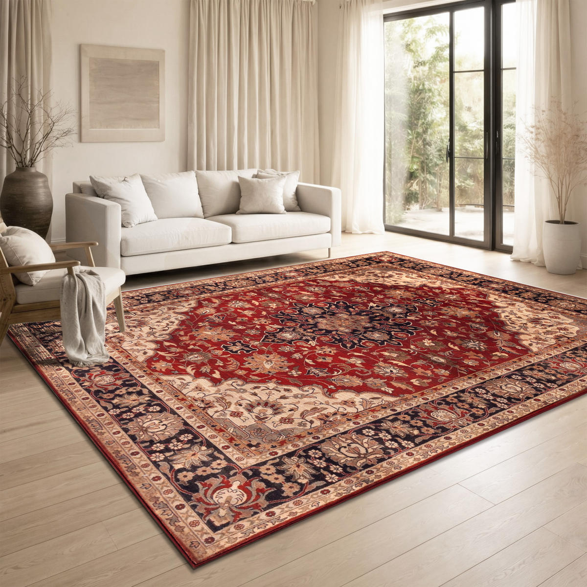 KURZFLORTEPPICH 120/160 cm Seoul 453 - Rot, Textil (120/160cm) - Paco Home