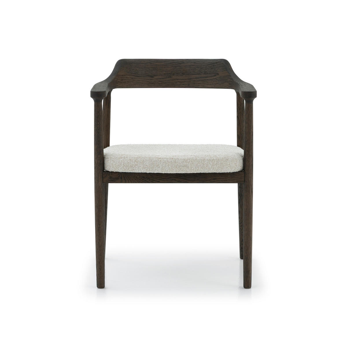 ESSZIMMERSTUHL Bergen beiger Sitz - Braun, Holz (58/77/59cm) - WOODEK