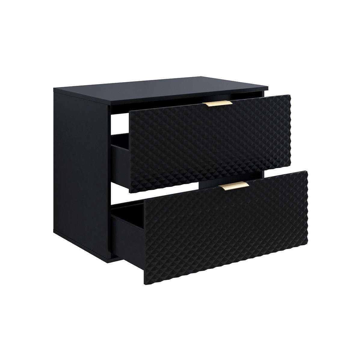 WASCHTISCHUNTERSCHRANK 80.4cm Cléa Schwarz - Schwarz, Holzwerkstoff (80.4/62.6/48.5cm) - Petits-meubles