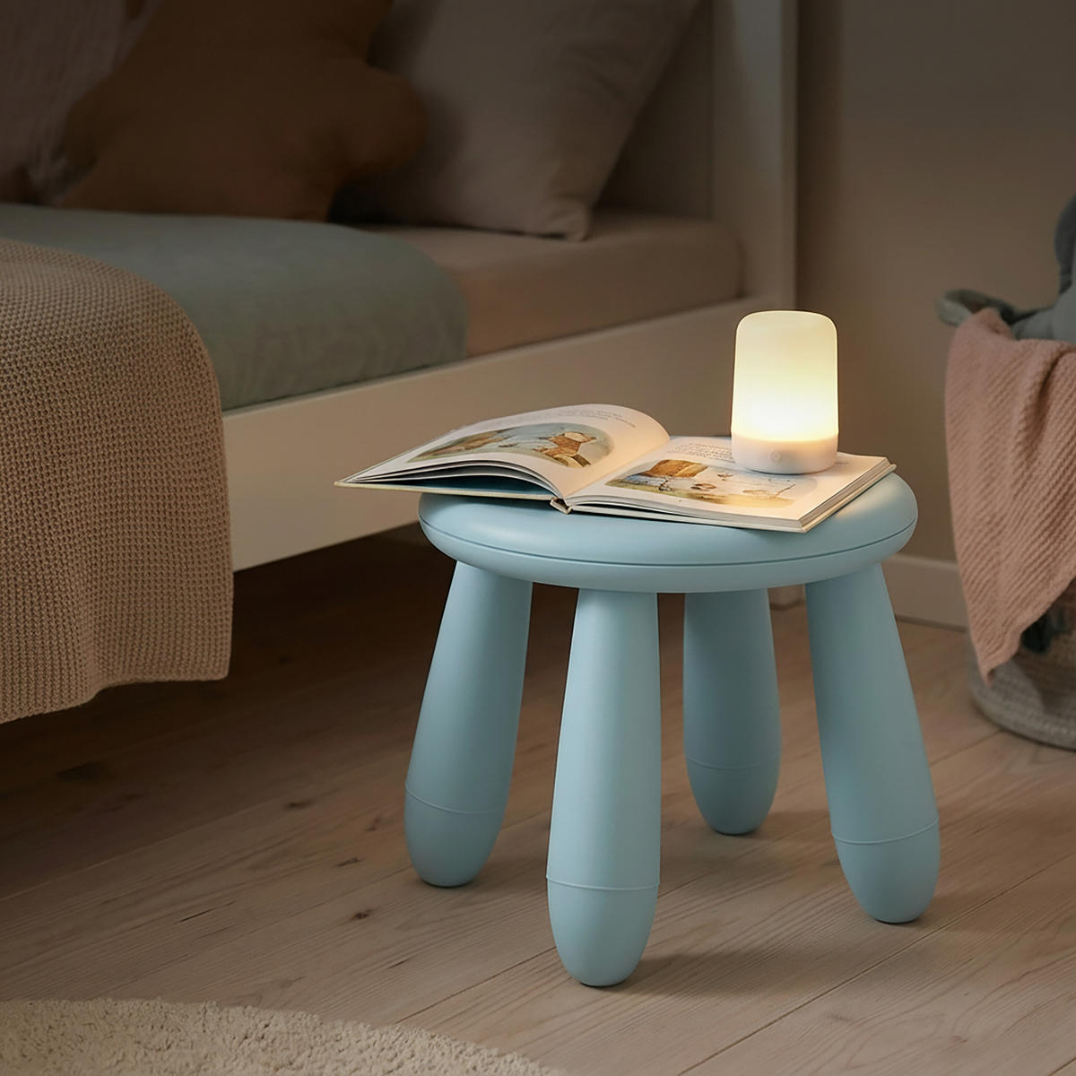 STOLIČKA Modrá plastová 26 cm - modrá, plast (28/26/28cm) - Relaxdays