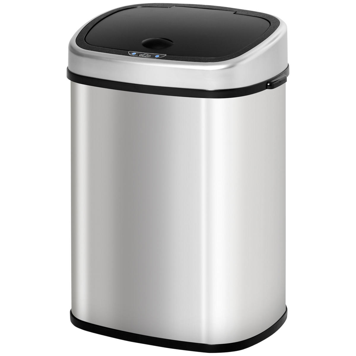 AUTOMATIK Mülleimer Abfalleimer mit Infrarotsensor Küche Silber 58L / 48L - Silberfarben, Metall (28.9/68/40.9cm) - HOMCOM