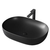 WASCHBECKEN Mattschwarz 60/41,5/13,5 cm - Schwarz, Keramik (41.5/13.5/60cm) - EMKE