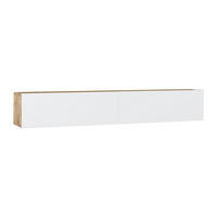 TV-HÄNGESCHRANK - 180 cm x 31.6 cm - holz - naturfarben hell, weiß Aubepina - Naturfarben/Weiß, Holz (180/29.6/31.6cm) - Vente-Unique