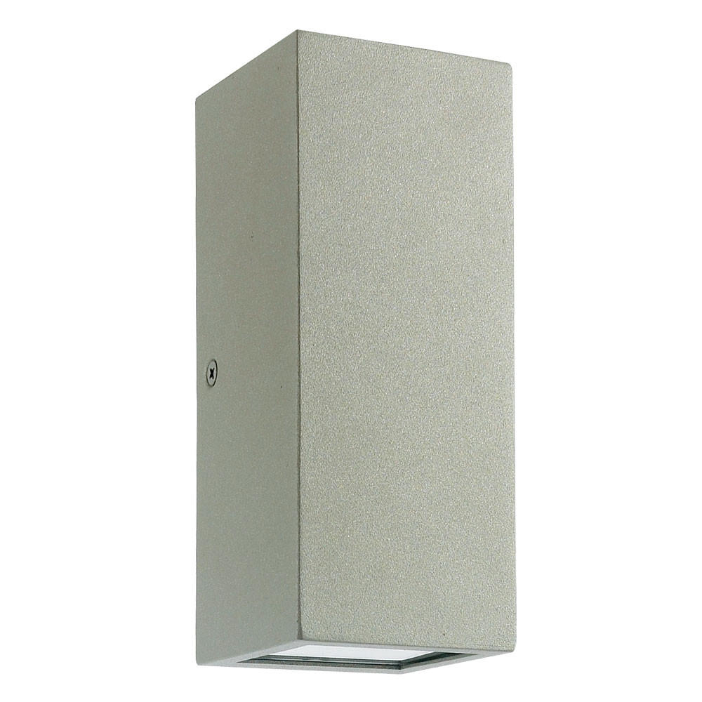 LED AUSSEN-WANDLEUCHTE Salvador Silber - Silberfarben, Metall (6.6/16/6.6cm)