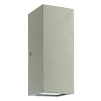 LED AUSSEN-WANDLEUCHTE Salvador Silber - Silberfarben, Metall (6.6/16/6.6cm)