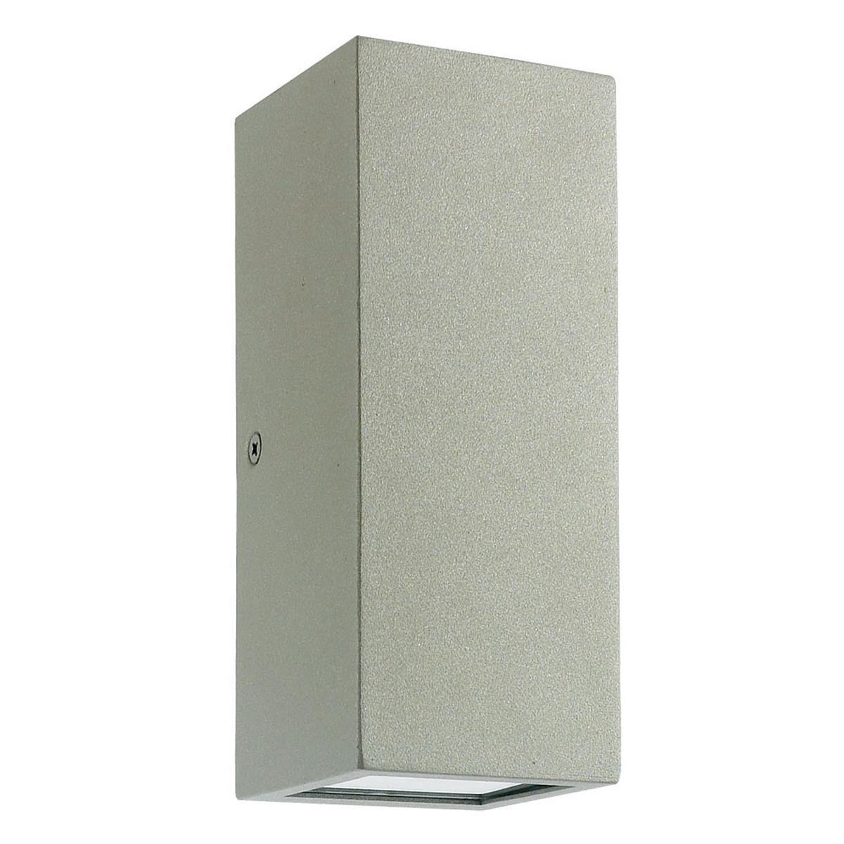 LED AUSSEN-WANDLEUCHTE Salvador Silber - Silberfarben, Metall (6.6/16/6.6cm)