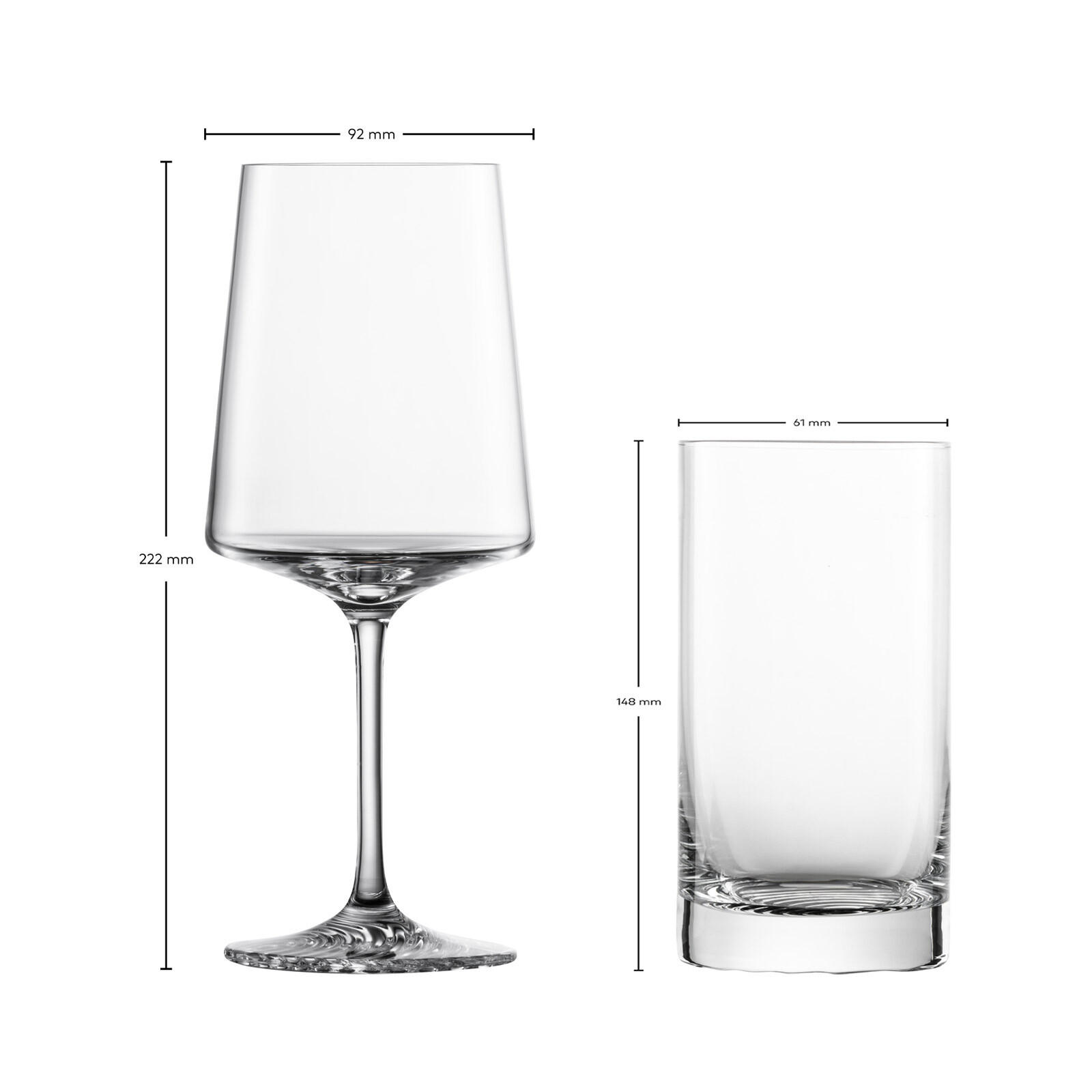 WEIN- & WASSERGLÄSERSET ECHO transparent 8er Set - Transparent, Glas - Zwiesel Glas