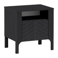 NACHTTISCH Malumi MM-10 54 x 57 x 40,5 cm Schwarz Paintflow - Schwarz, Holzwerkstoff (54/57/40.5cm) - Koseto