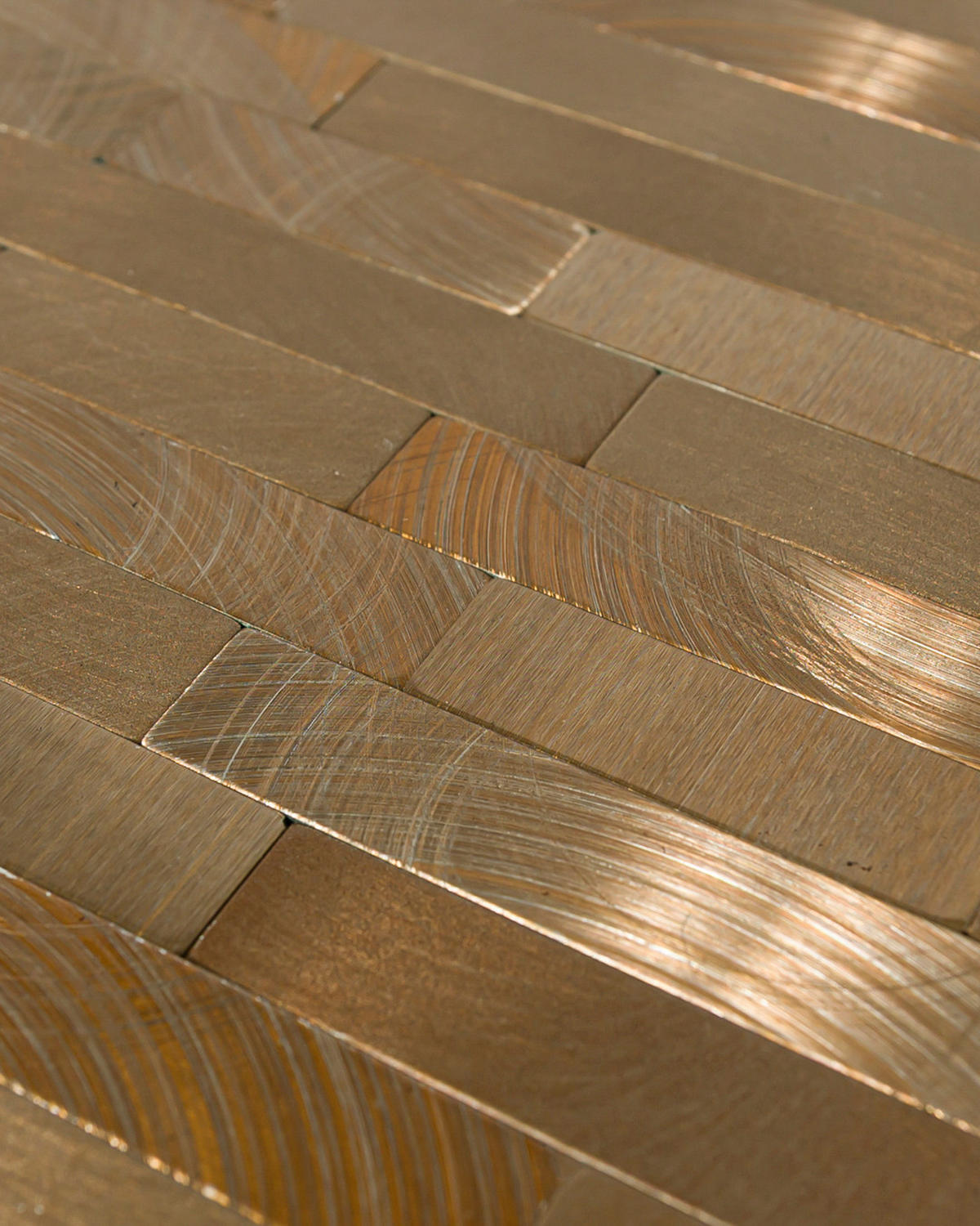 FLIESENAUFKLEBER 1 Stück 29,7 x 29,2 cm Selbstklebende Fliesen - Cocco Bronzo - Goldfarben/Braun, Kunststoff (29.2/0.4/29.7cm) - Mazovia