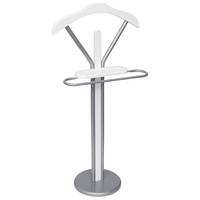 KLEIDERBUTLER, weiß - Hellgrau, Metall (50/108/28cm) - bremermann