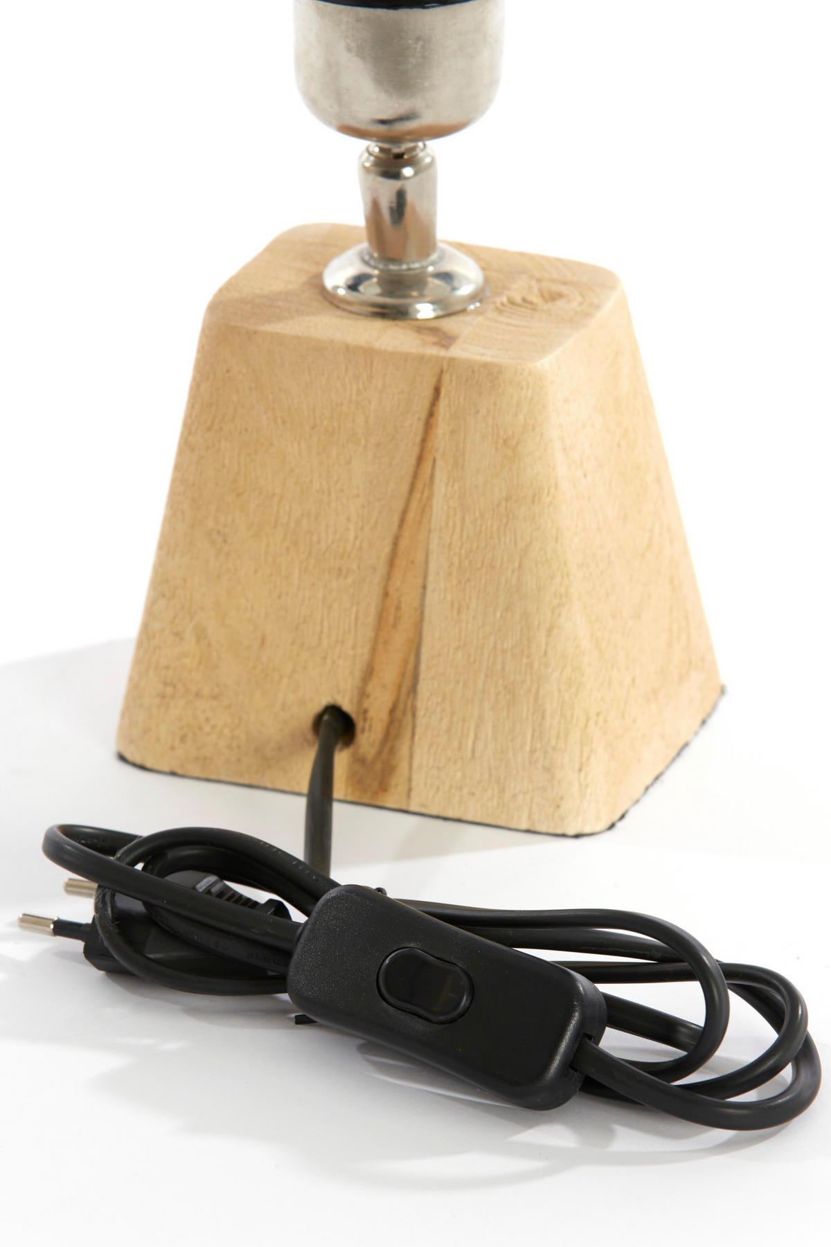 LAMPENFUSS Kardan Braun 11/9/19 cm - Hellbraun, Holz (11/9/19cm) - Light & Living