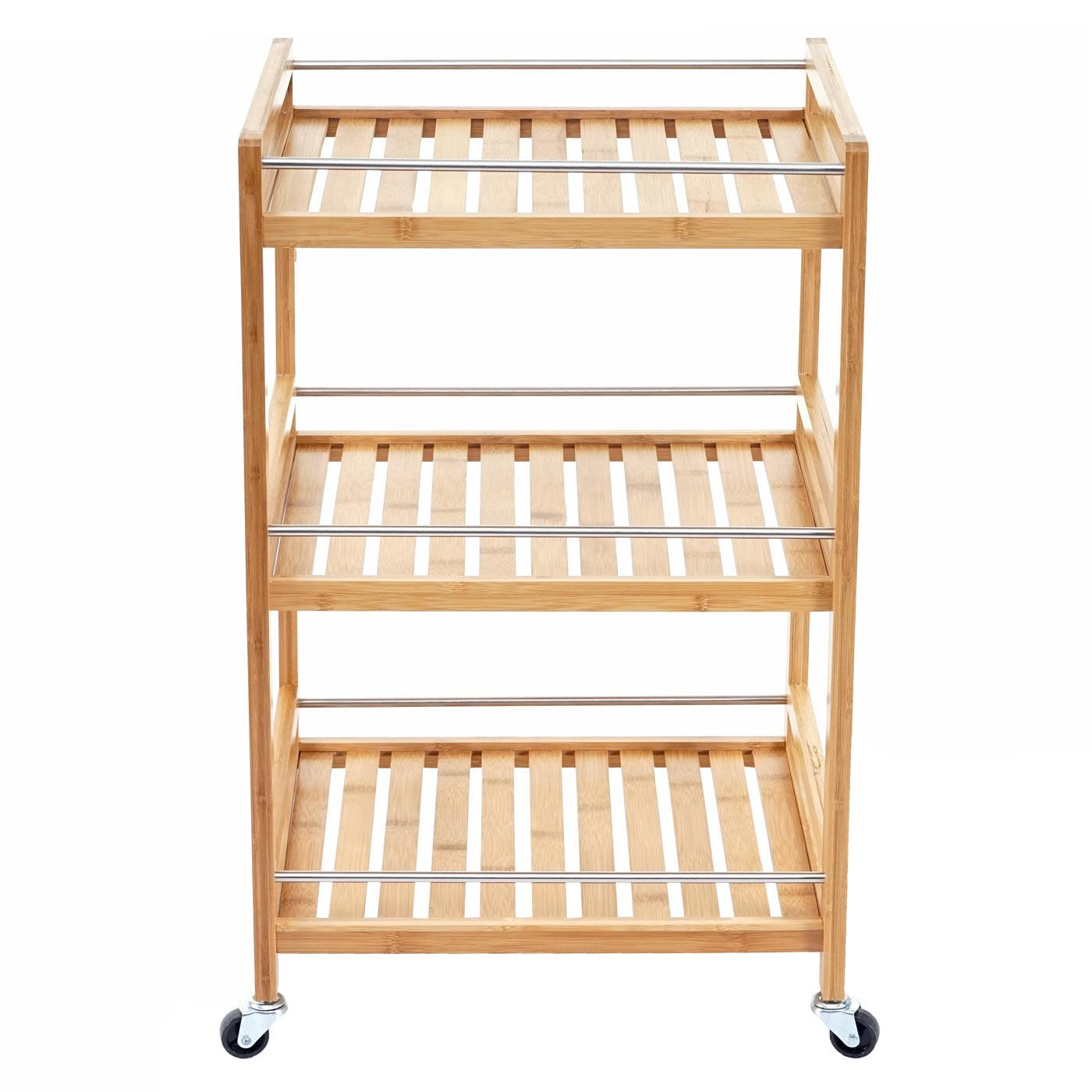 Thumbnail - MCW Rollwagen, Braun, Holz, 46x76x38 cm, Esszimmer, Servierwagen