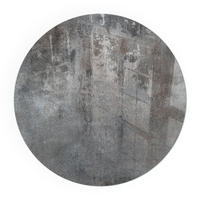 GLASPLATTE für Kamin Ø 100 cm - Grau, Glas (100/100/0.4cm) - TULUP