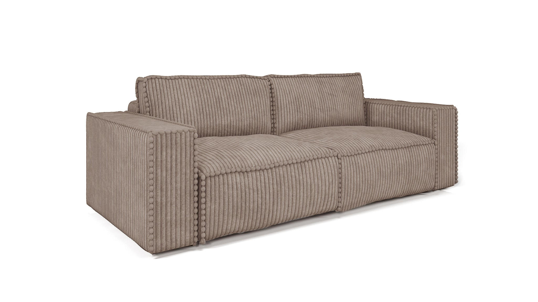 SCHLAFSOFA Vajana - Beige, Holzwerkstoff/Textil (240/86/102cm) - Fun Möbel