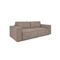 SCHLAFSOFA Vajana - Beige, Holzwerkstoff/Textil (240/86/102cm) - Fun Möbel