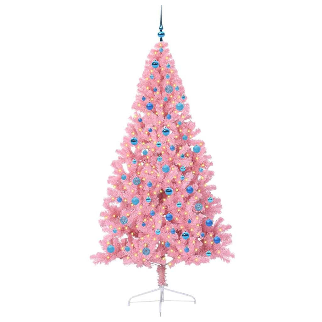 vidaXL Weihnachtsbaum Rosa 240 cm