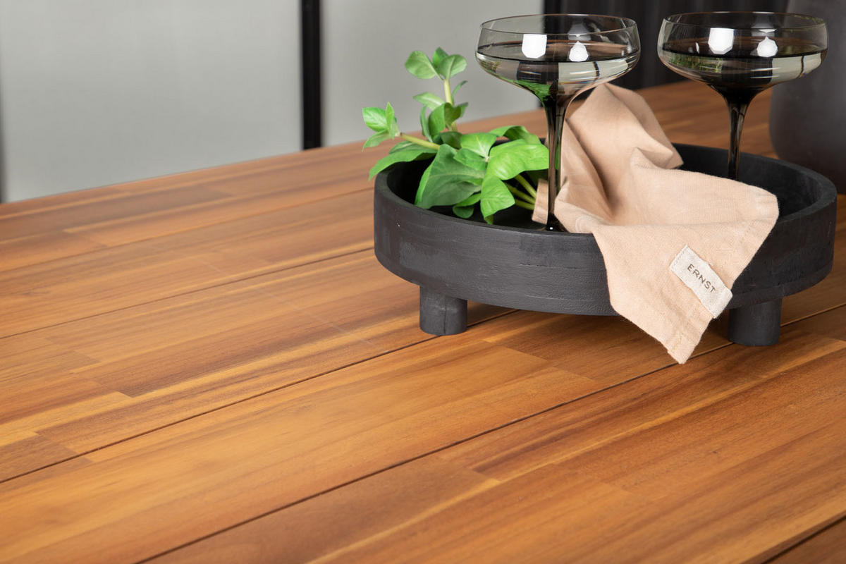 GARTENTISCH Teak Dekor - Teakfarben, Holzwerkstoff (220/100/75cm) - ebuy24