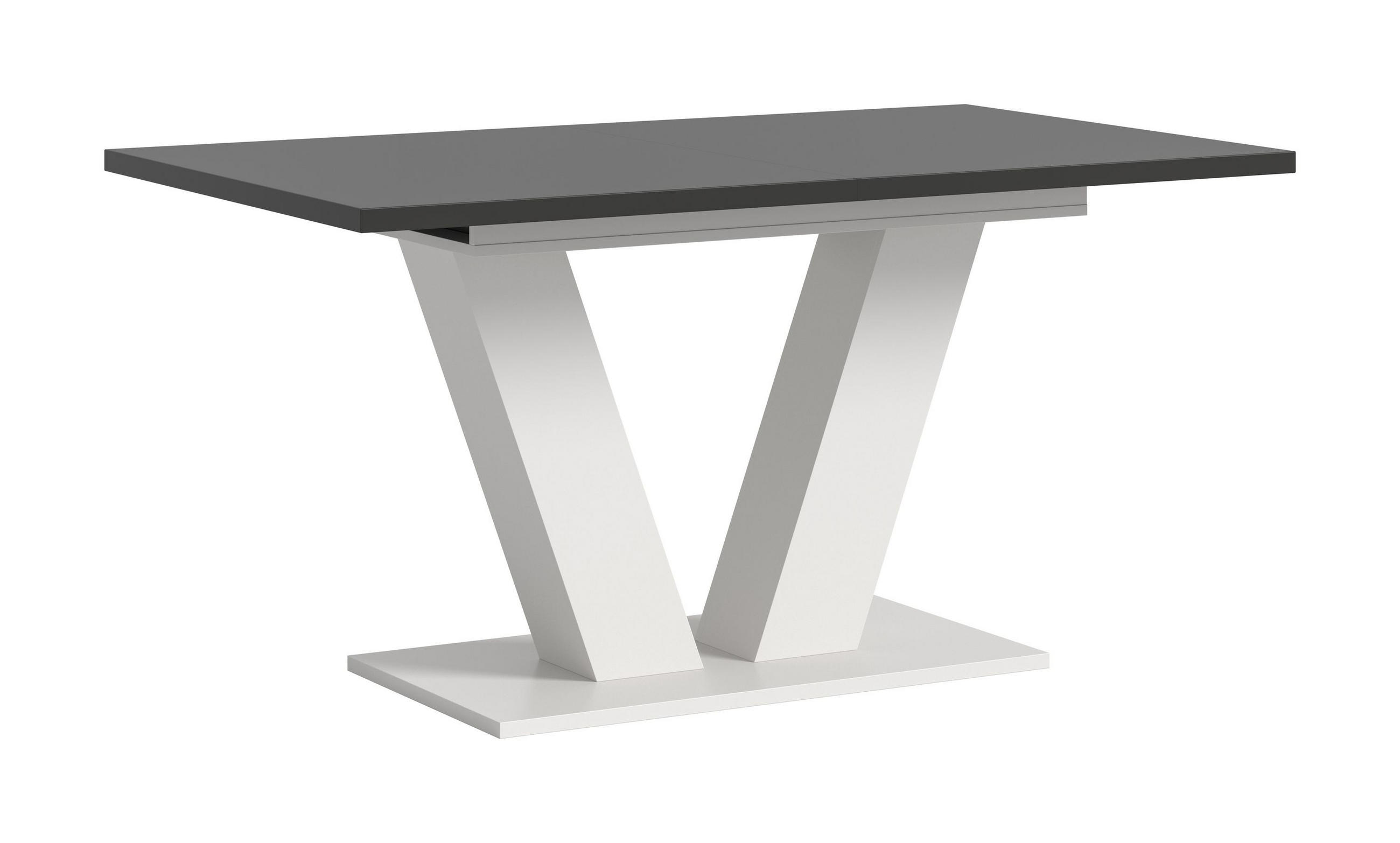 ESSTISCH MOTION (B/H/T: ca. 150/76/90 cm) in Weiß/grau - Weiß, Holzwerkstoff (90/150/76cm)