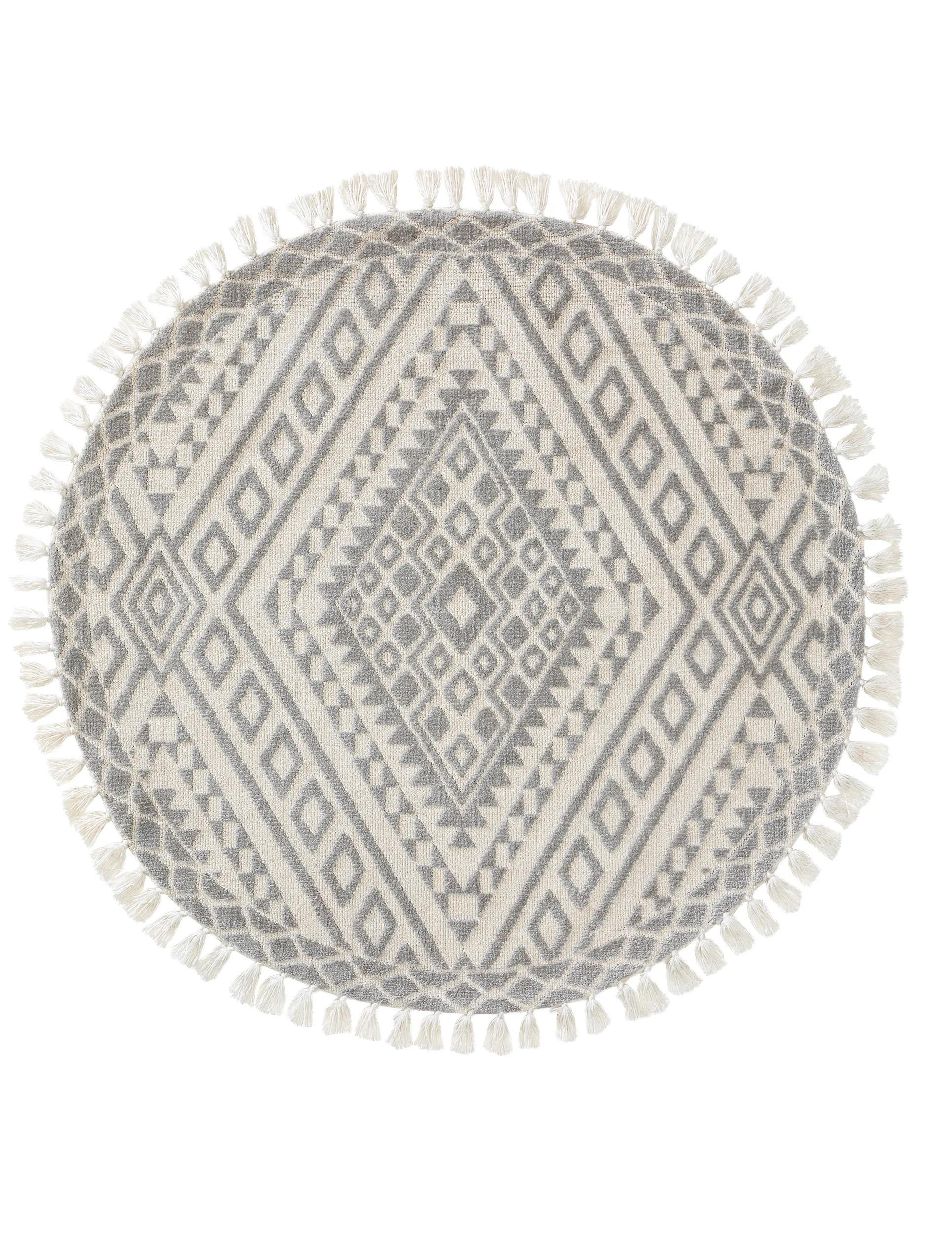 TEPPICH rund Elias Grau ø 150 cm rund - Grau, Textil (150/150cm) - benuta Nest