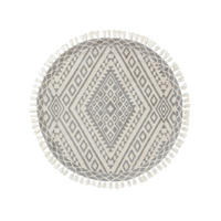 TEPPICH rund Elias Grau ø 150 cm rund - Grau, Textil (150/150cm) - benuta Nest