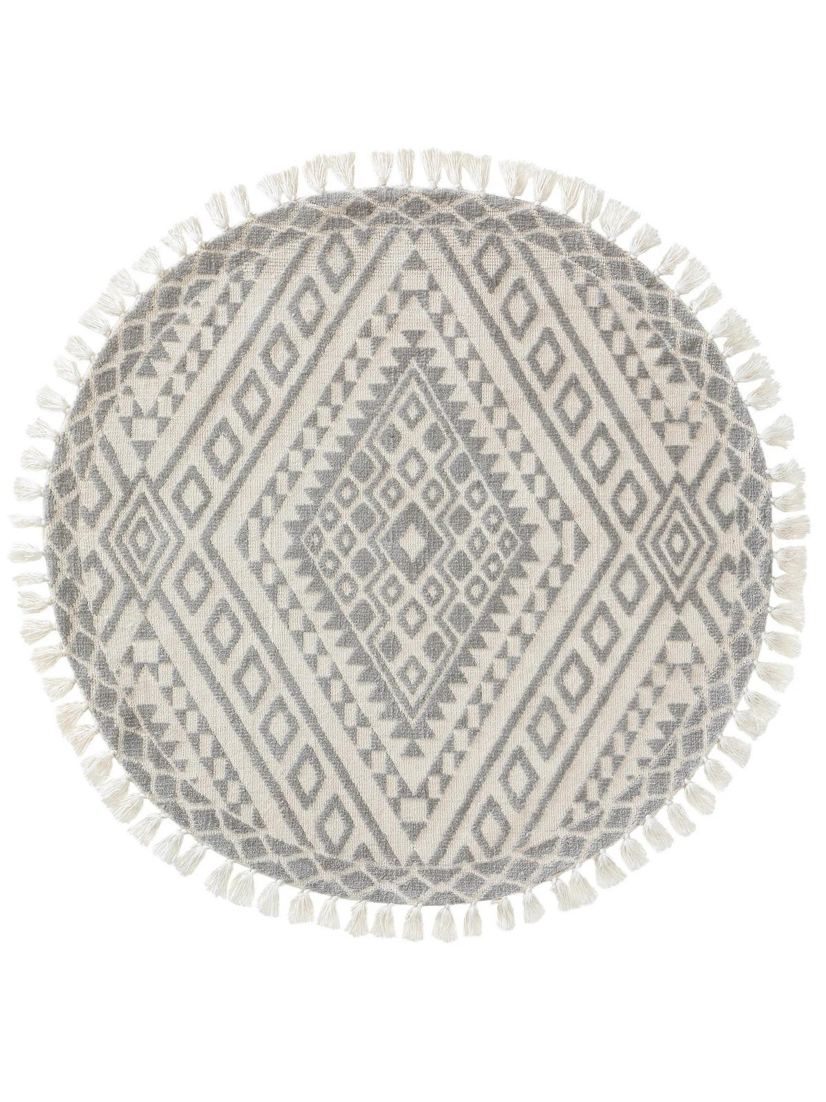 TEPPICH rund Elias Grau ø 150 cm rund - Grau, Textil (150/150cm) - benuta Nest