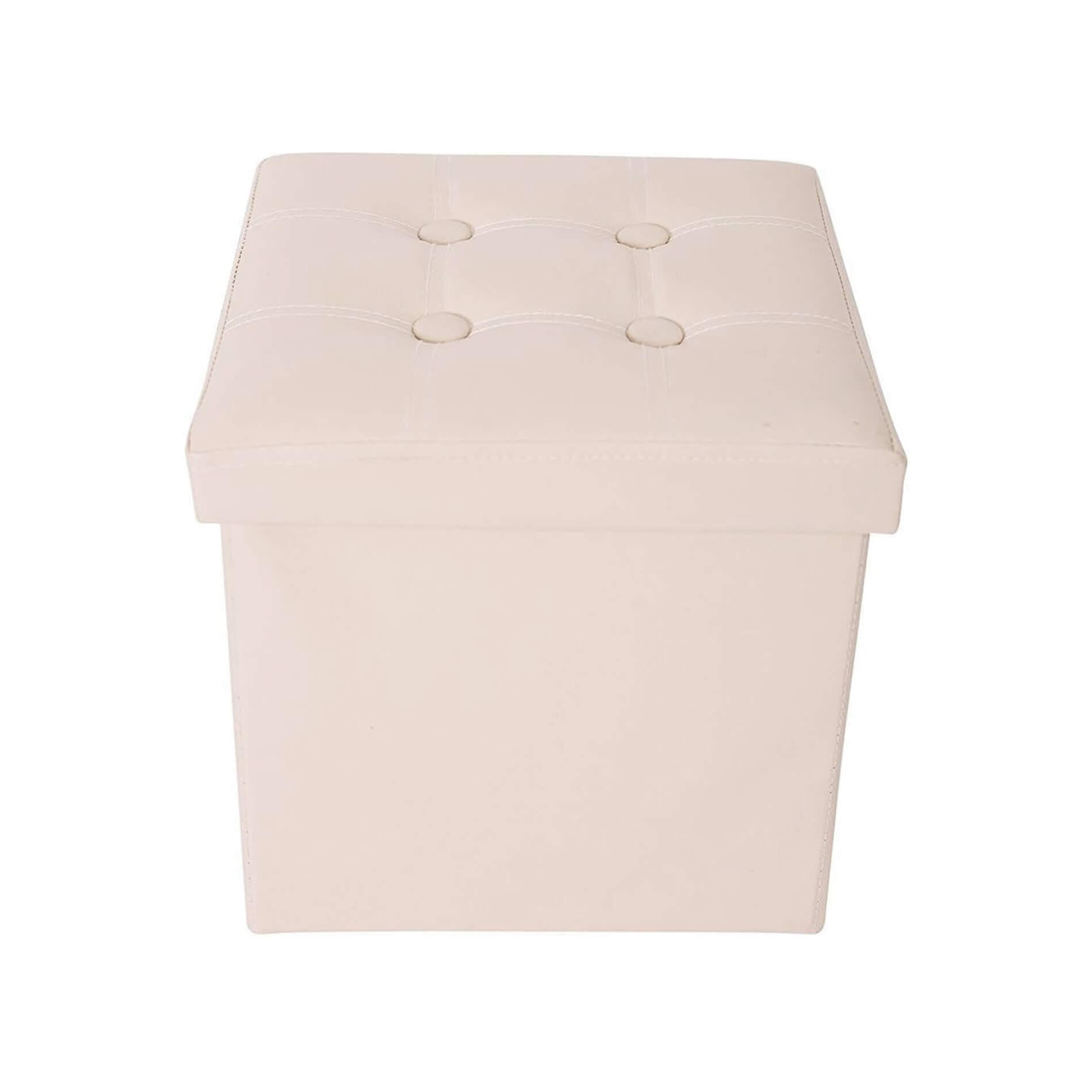 FUSSHOCKER Beige 30/30/30 cm - Beige, Textil (30/30/30cm) - Mobili Rebecca