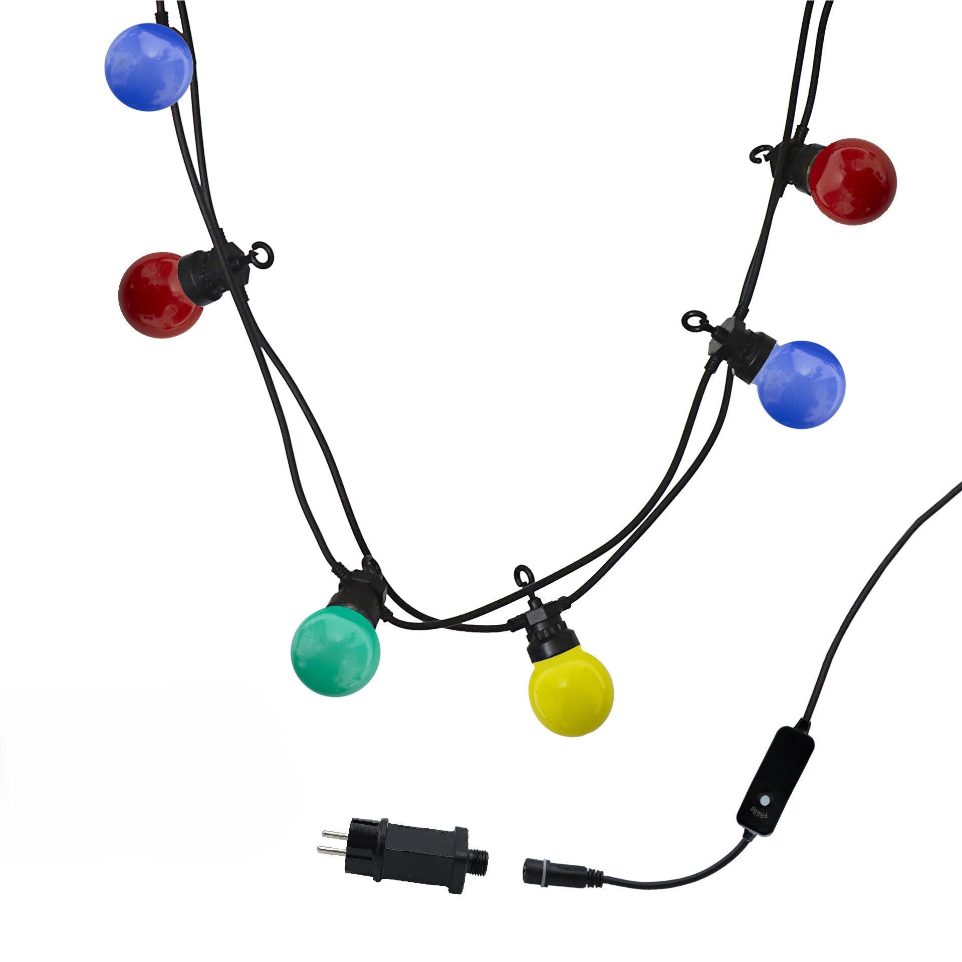 PARTY 20 LED-Lichterkette, verbindbar, 8,4 m - Multicolor, Kunststoff (570cm) - Lumisky