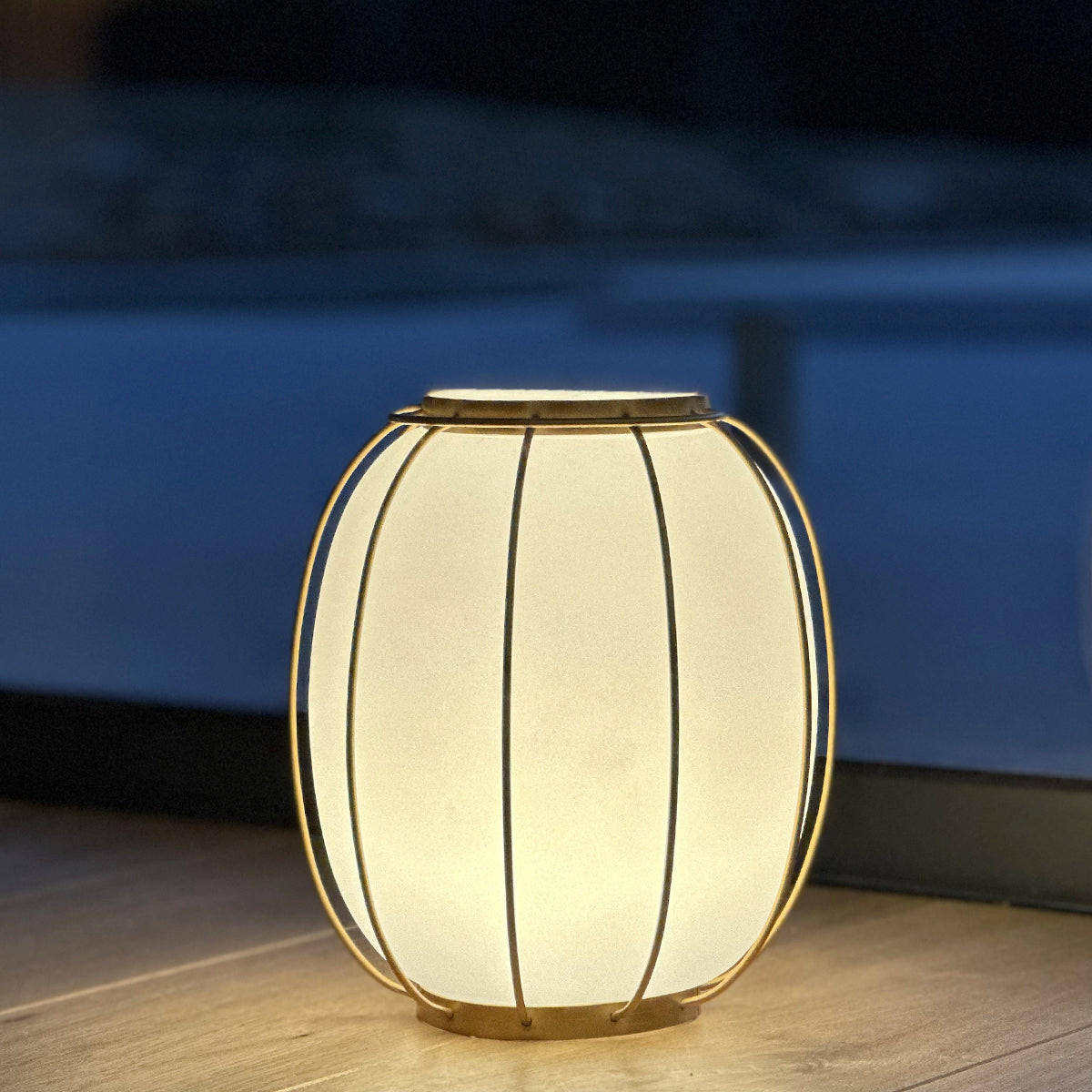 TISCHLAMPE TULUM grau - Grau, Metall (26/26/27cm) - Lumisky