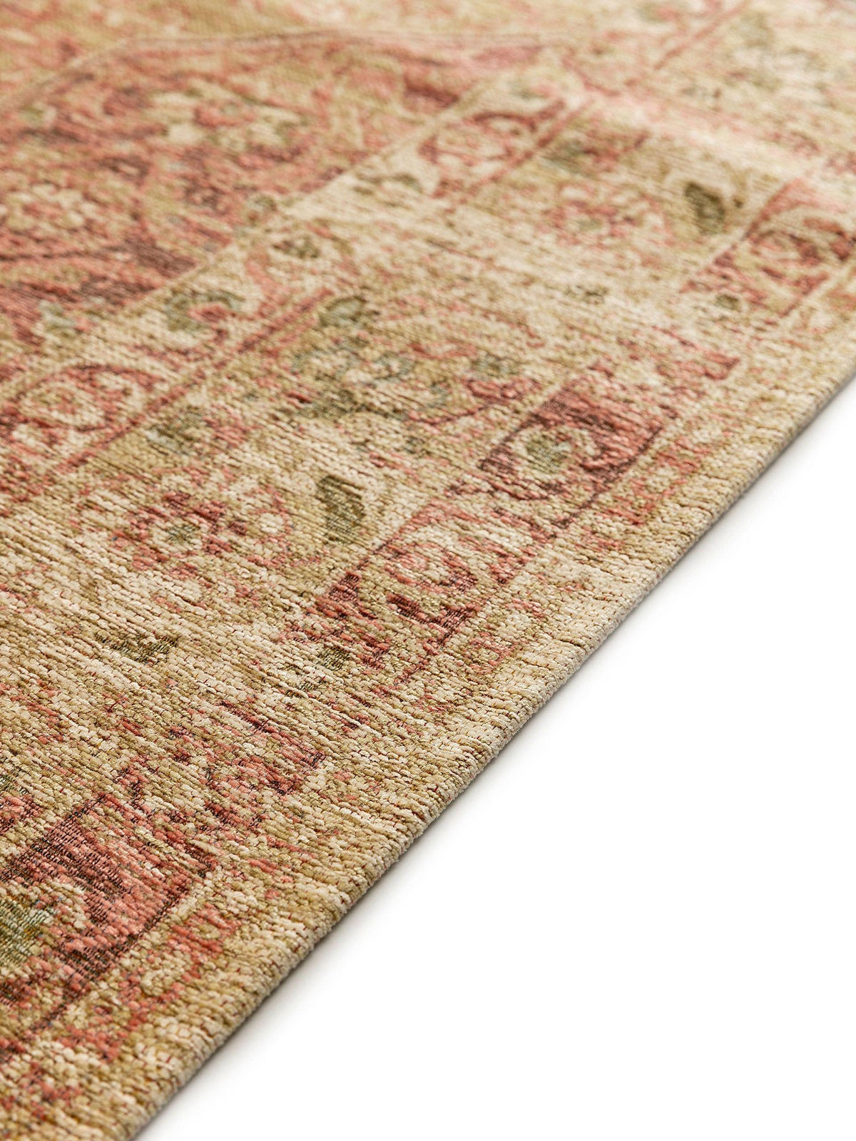 FLACHGEWEBETEPPICH Frencie Rosa 80x165 cm - Rosa, Textil (80/165cm) - benuta Nest