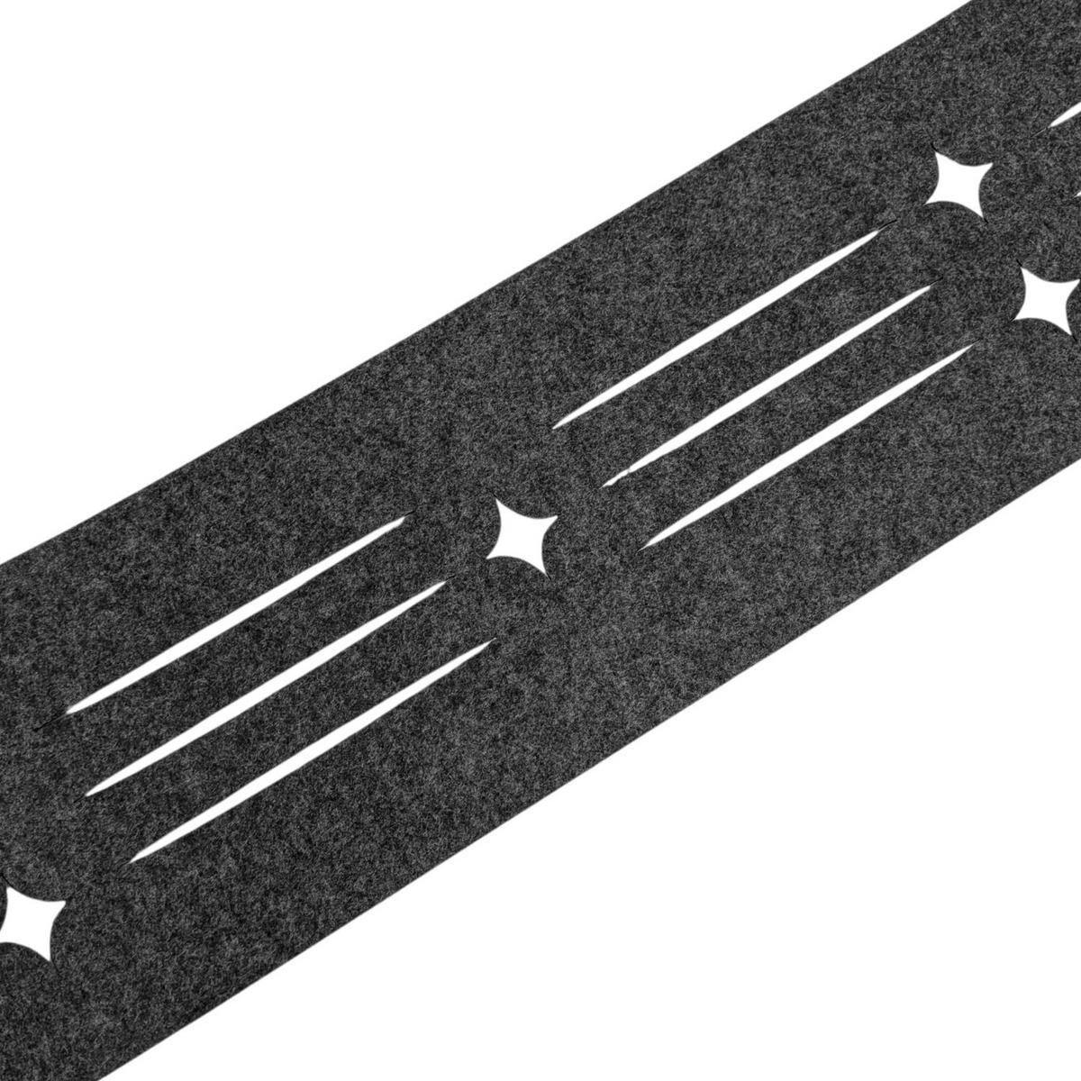 SICHTSCHUTZSTREIFEN Design Vlies Dekor Starline Einzelstreifen Anthrazitgrau 2,55m - Anthrazit, Kunststoff (260/19cm) - ZAUN|ZU
