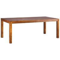 ESSTISCH Massivholz Akazie Rechteckig Handgefertigt NAKO, Braun 180x90x76 cm - Dunkelbraun/Braun, Holz (90/180/76cm) - KADIMA DESIGN