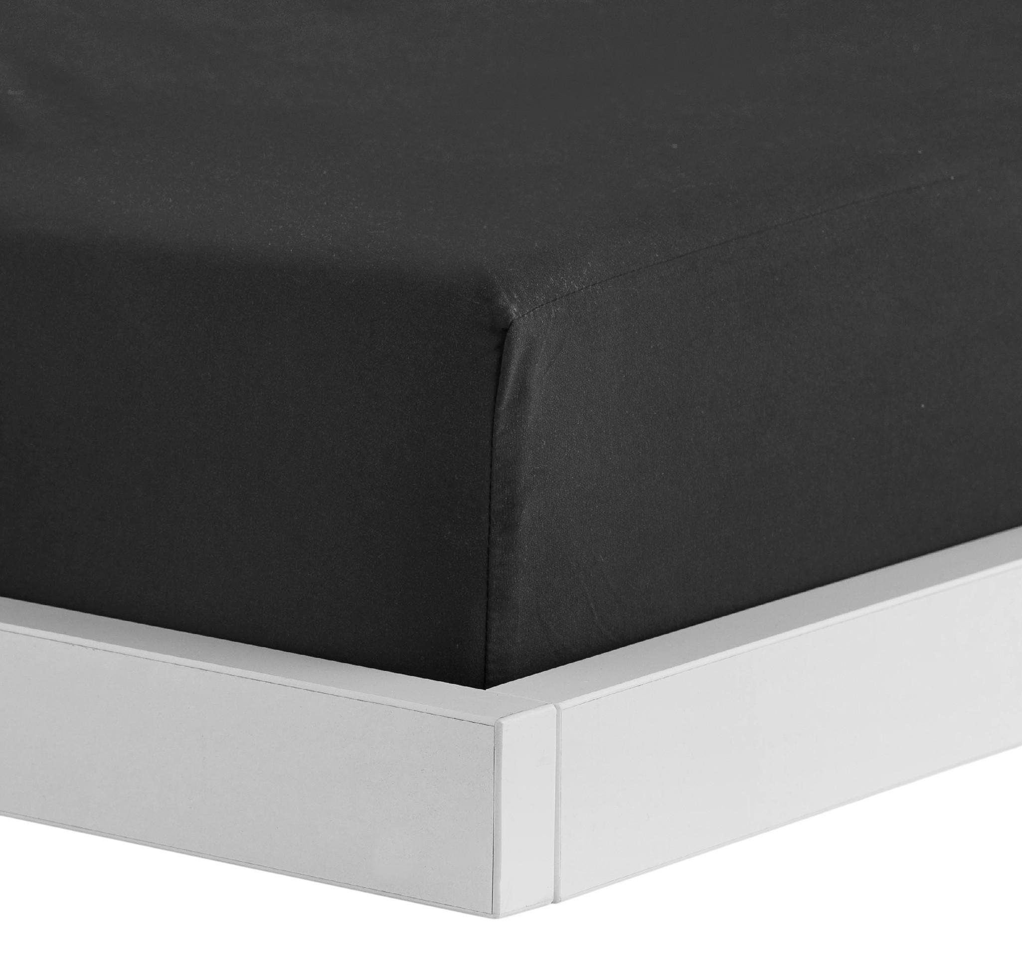 SPANNBETTLAKEN Micros - Schwarz, Textil (200/220cm) - home&you