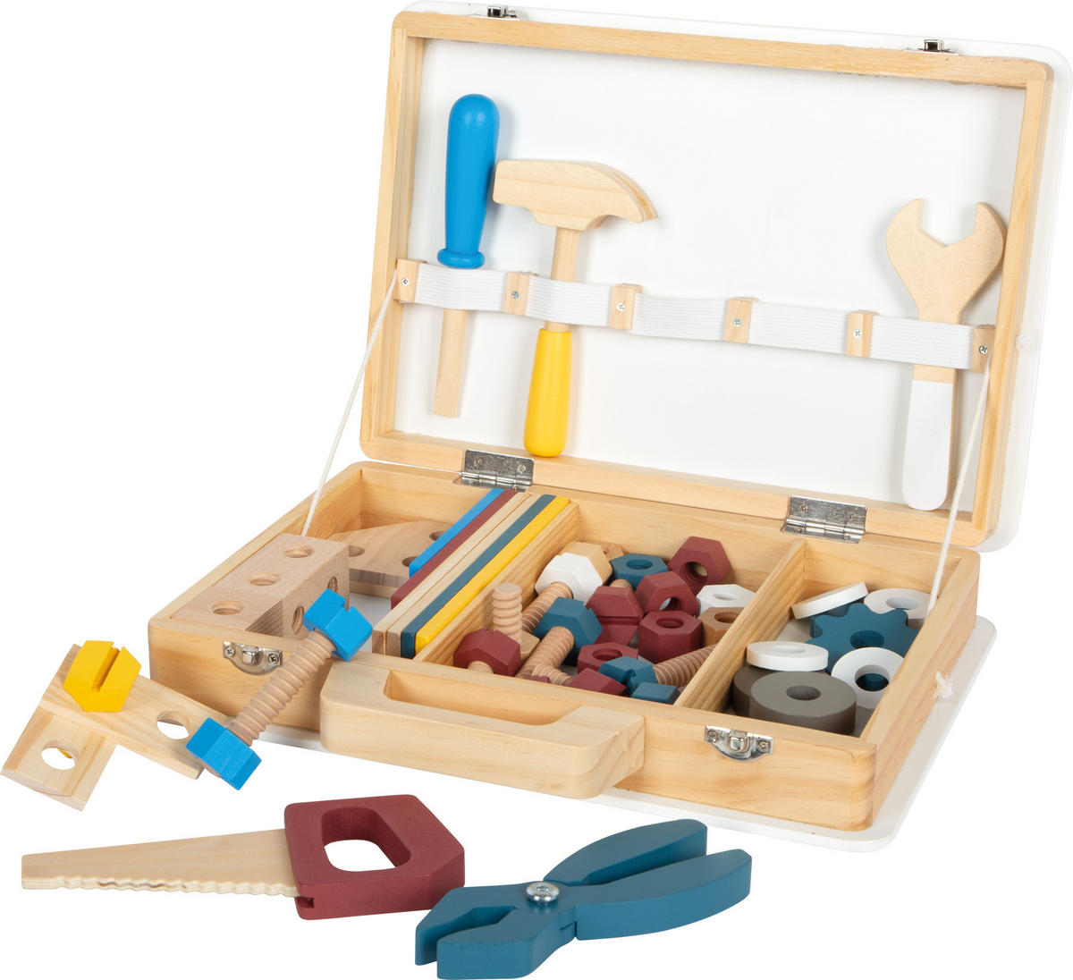 WERKZEUGKOFFER WORKSHOP - Blau, Holz (7.5/27/33cm) - small foot