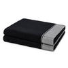 DUSCHTUCH Brooklyn 2er-Set - Schwarz, Textil (80/150cm) - MÖVE