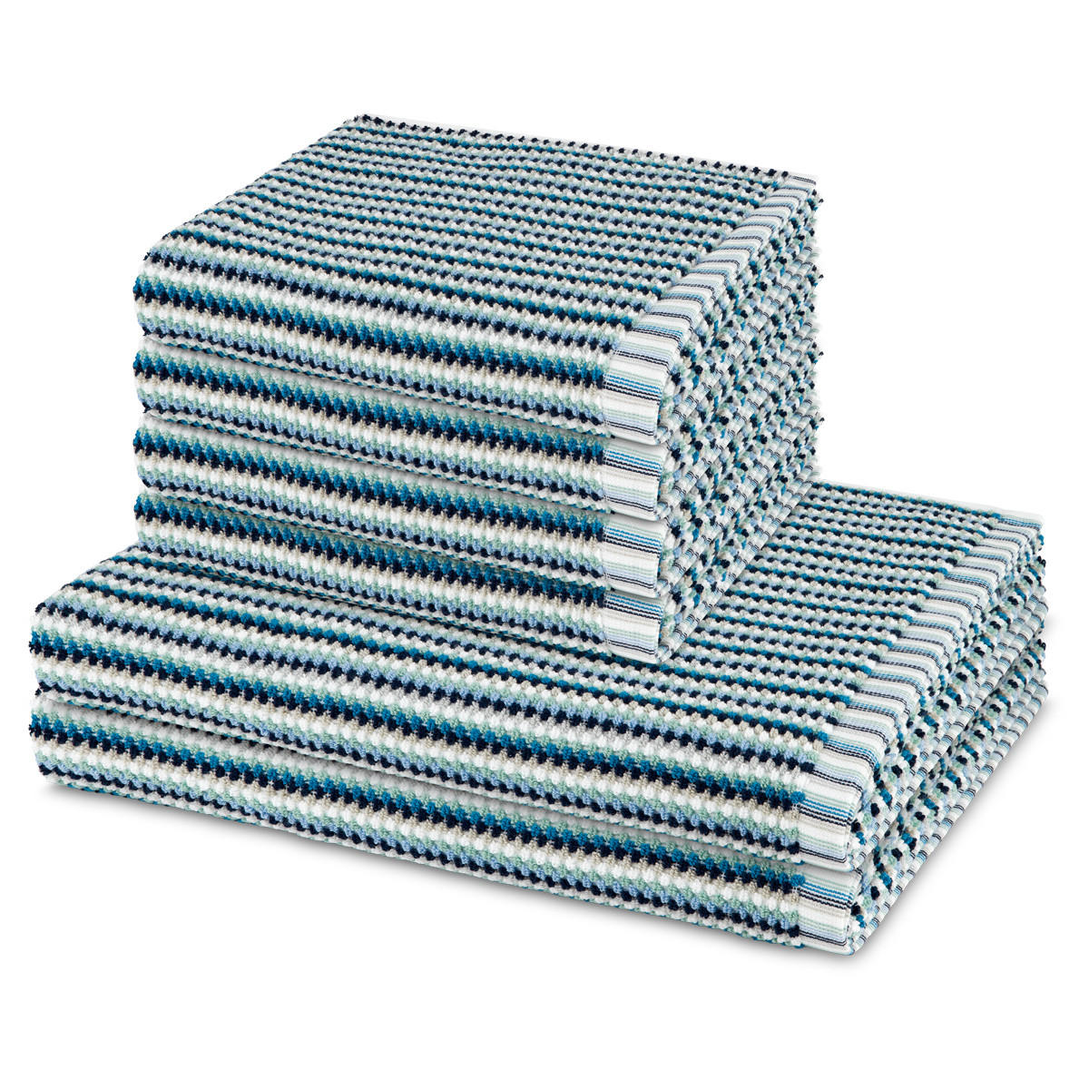 FROTTIERSET Bliss 6-teilig - Blau, Textil (50/100cm) - MÖVE