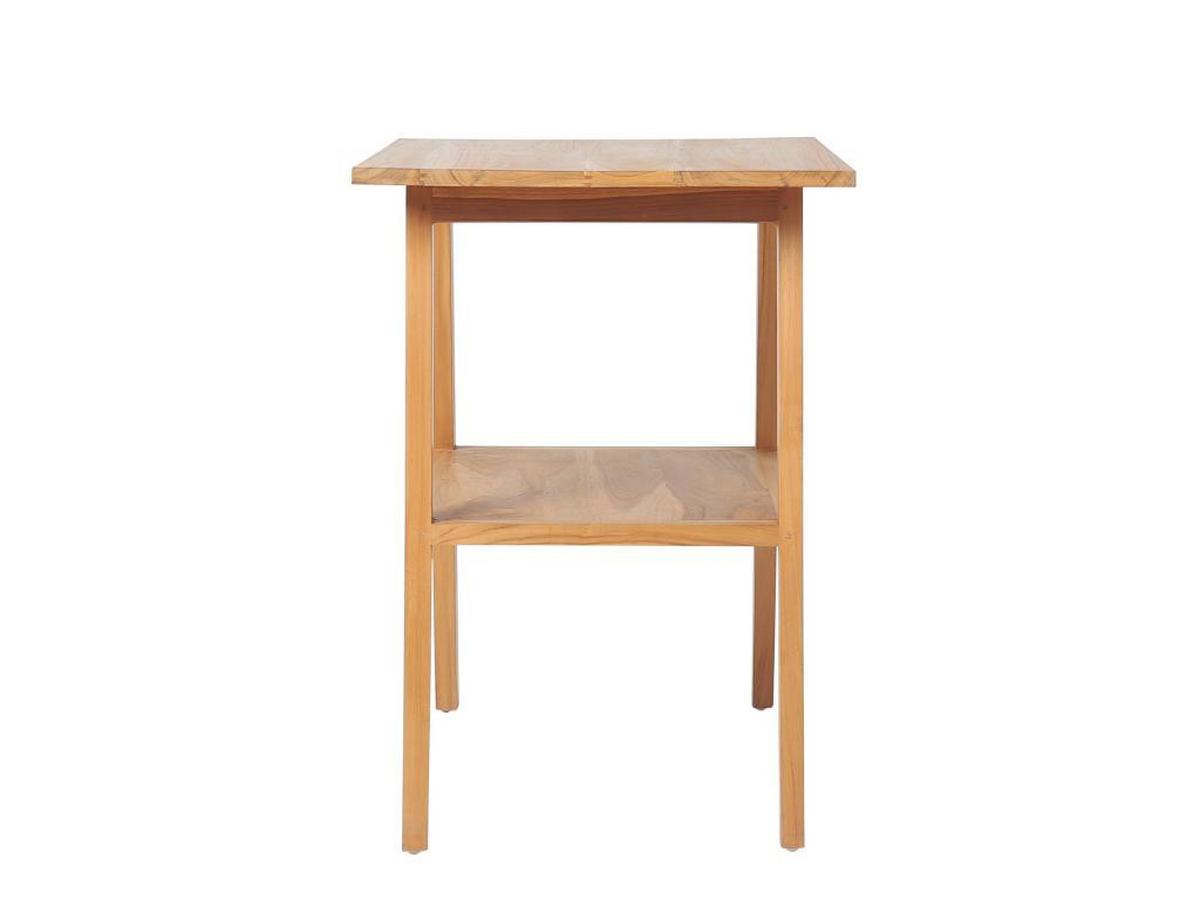 WASCHBECKENUNTERSCHRANK - Teakholz - 80 cm - BOBOTSARI - Naturfarben, Holz (55/76/80cm) - Vente-Unique