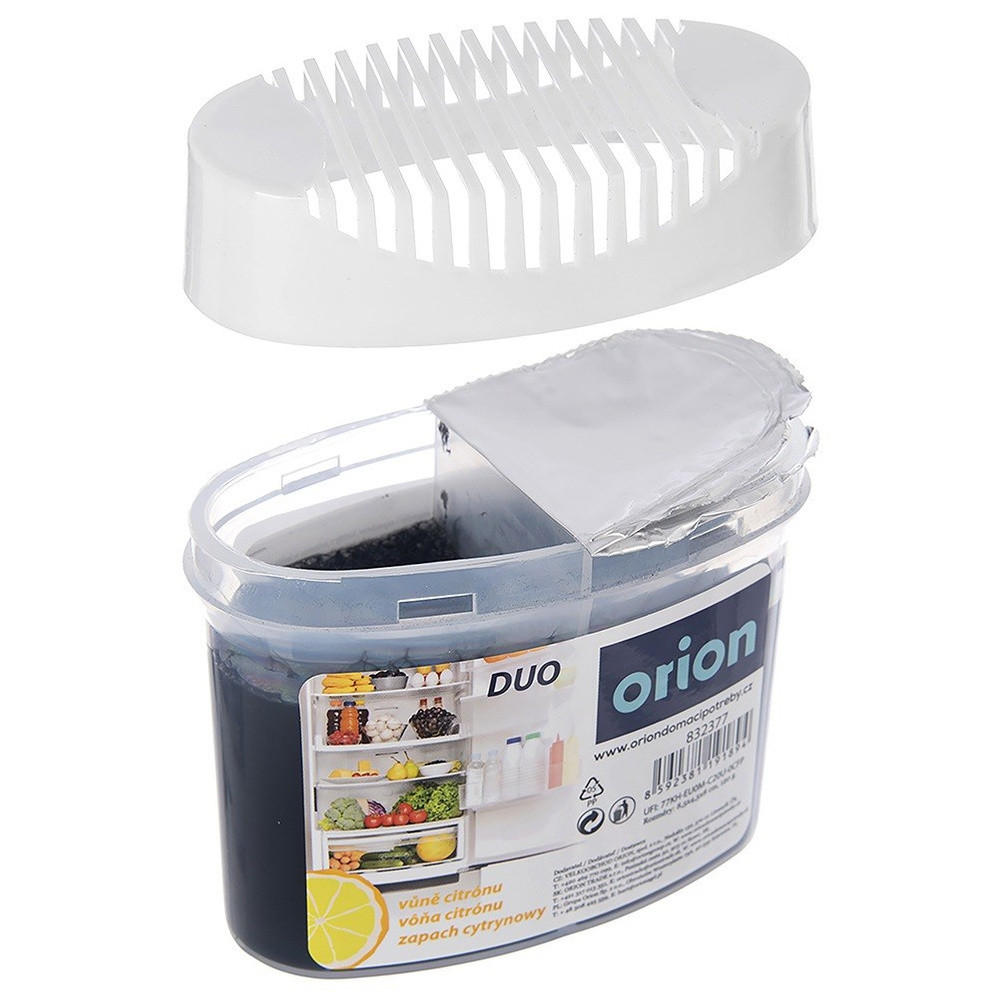 KÜHLSCHRANK-GERUCHSABSORBER Duo Zitrone gelb - Gelb, Kunststoff (5/8.5/9.5cm) - Orion 