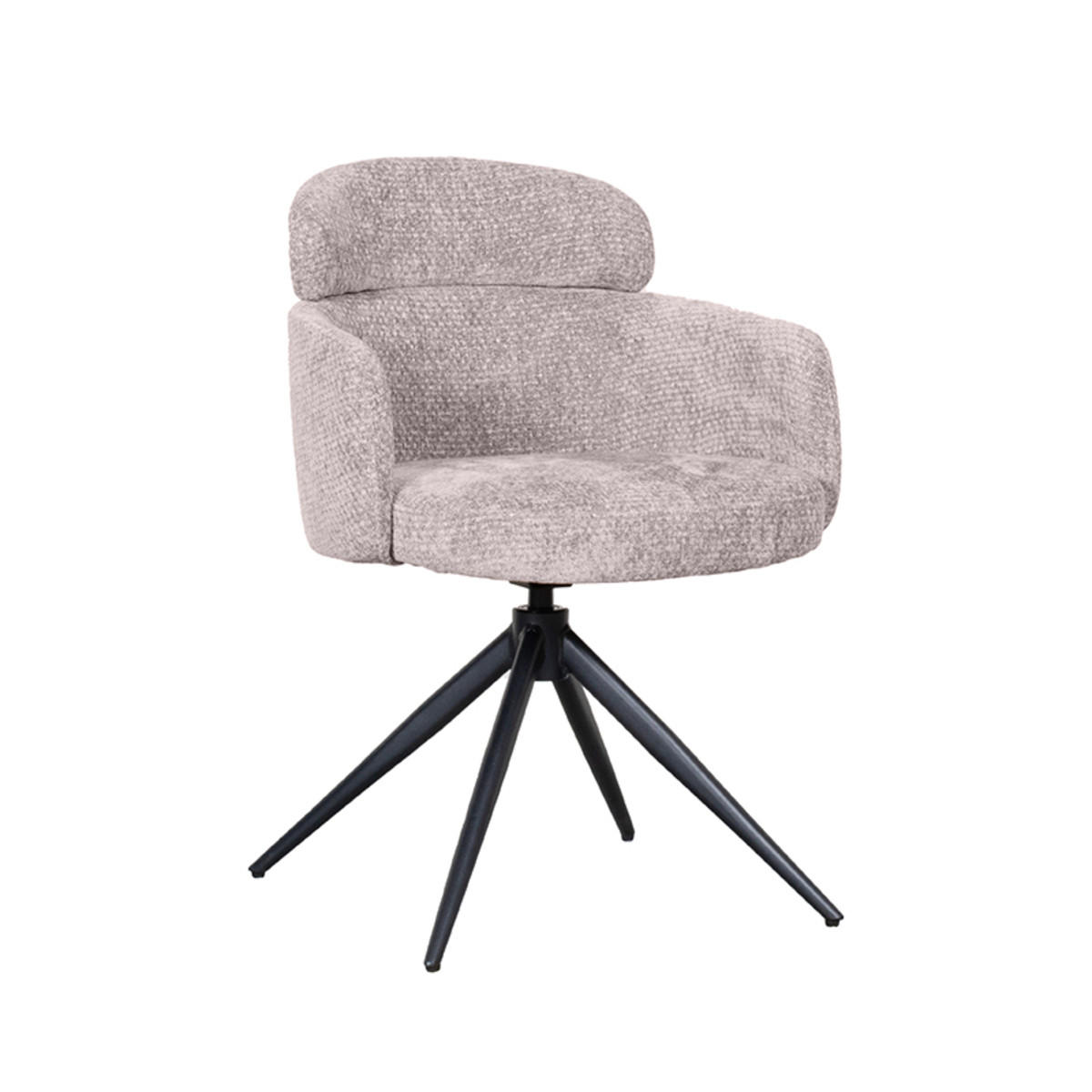 ESSZIMMERSTUHL Levi Beige 60/56/80 cm 2er-Set - Beige, Textil (56/80/60cm) - LABEL51