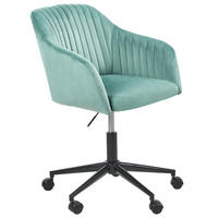 BÜRODREHSTUHL Grün Venice - Grün, Kunststoff/Textil (64/89/64cm) - Beliani